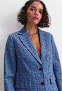 Saint Textured Single Breasted Blazer