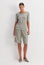 Heidi Boat Neck Half Sleeve Tee