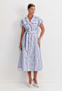 Nia Seersucker Midi Dress