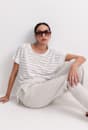 Tonia Foil Linen Tee