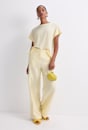 Tonia Crew Neck Linen Tee