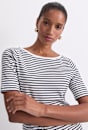 Heidi Boat Neck Half Sleeve Tee