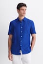 Short Sleeve Delave Linen Shirt