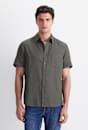 Short Sleeve Delave Linen Shirt
