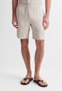 Caffery Yarn-Dyed Linen Short
