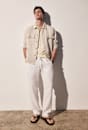 Caffery Yarn-Dyed Linen Pant