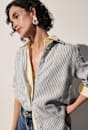 Dahlia Stripe Linen Shirt
