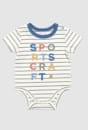 Tommy Logo Stripe Baby Bodysuit