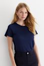 Tonia Crew Neck Linen Tee