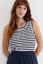 Julia Stripe Rib Tank
