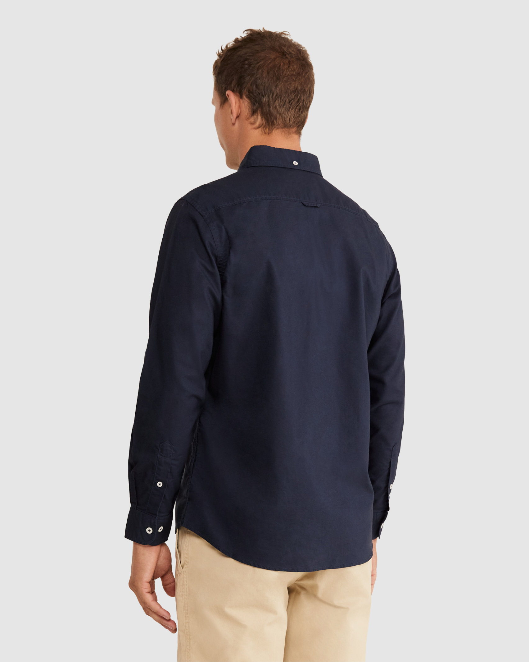 Oxford Long Sleeve Shirt in NAVY