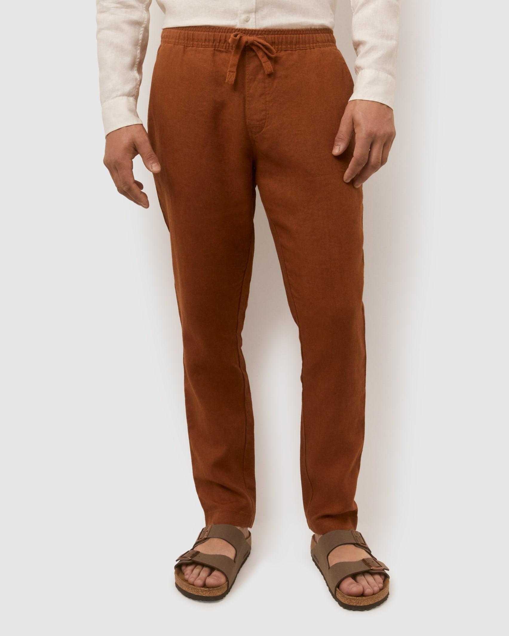 Linen Ledger Pant in HAZELNUT