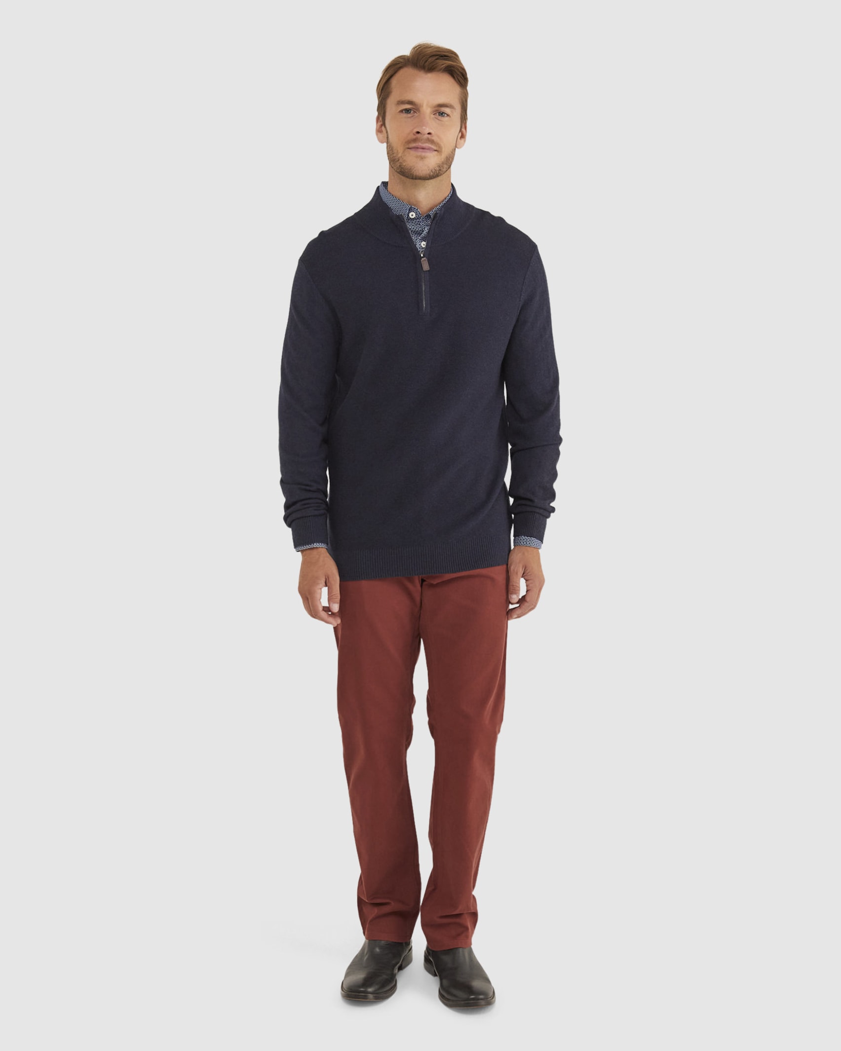 Bedford Jean in BURGUNDY