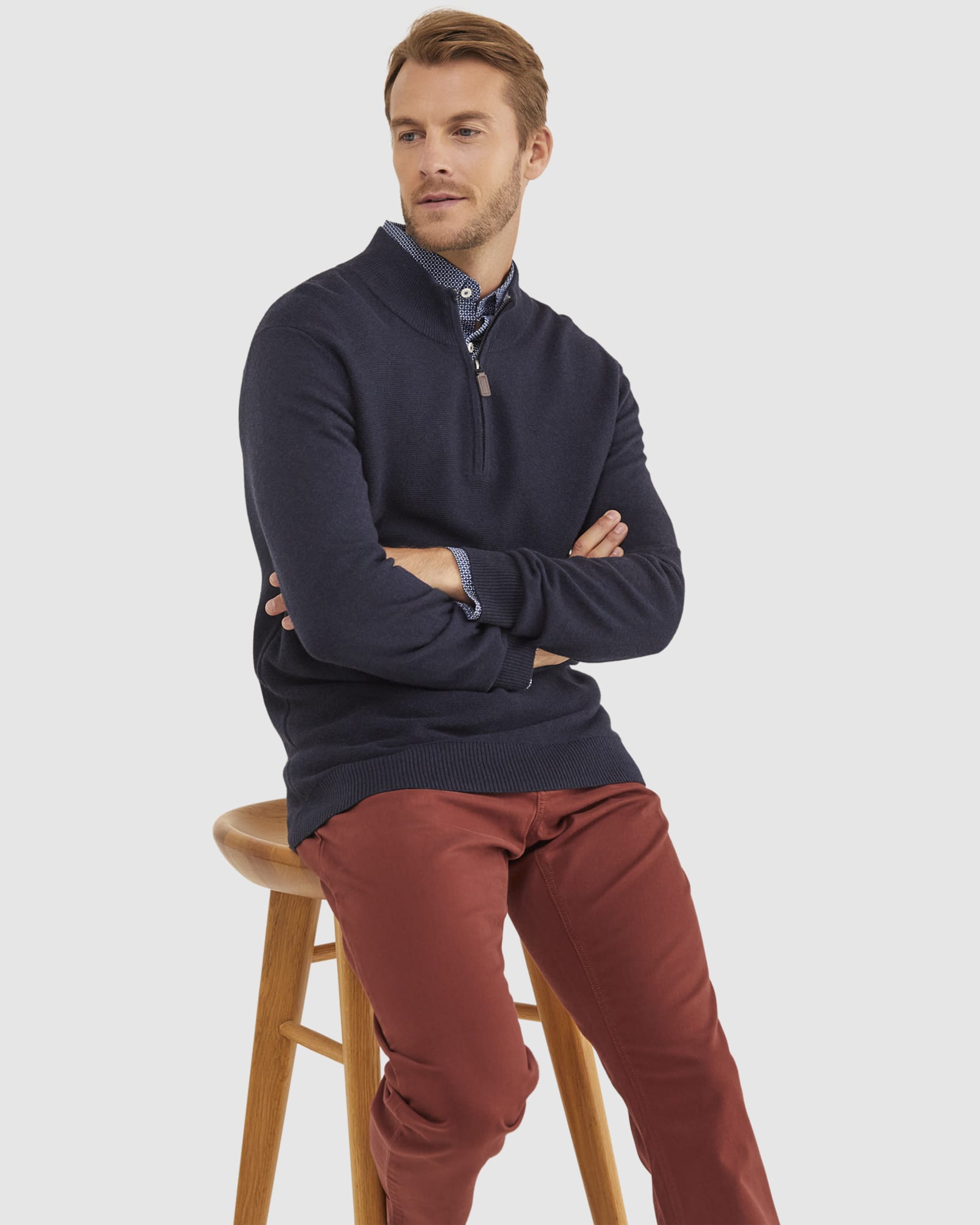 Bedford Jean in BURGUNDY
