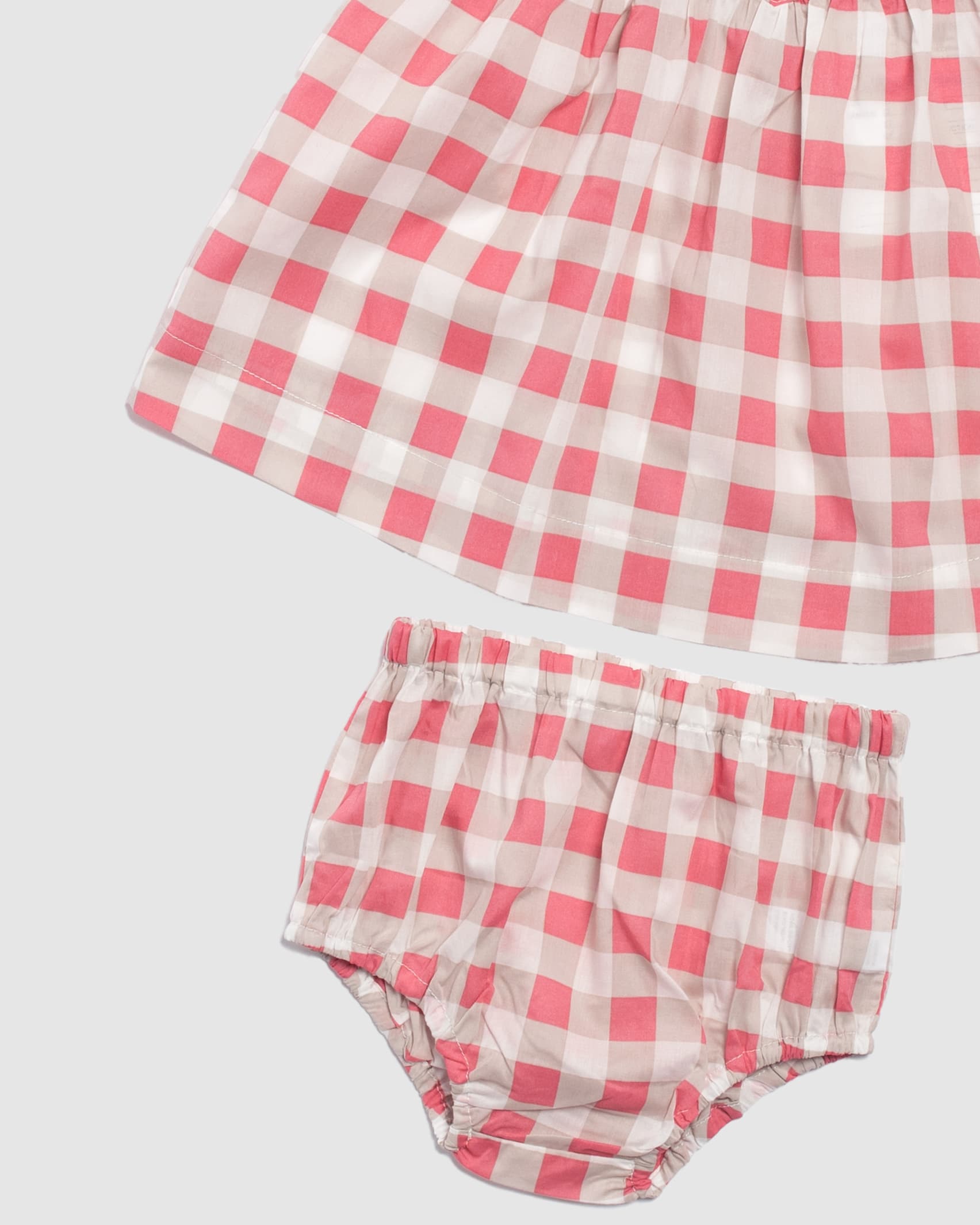 Cora Check Cotton Baby Set in MULTI CHECK
