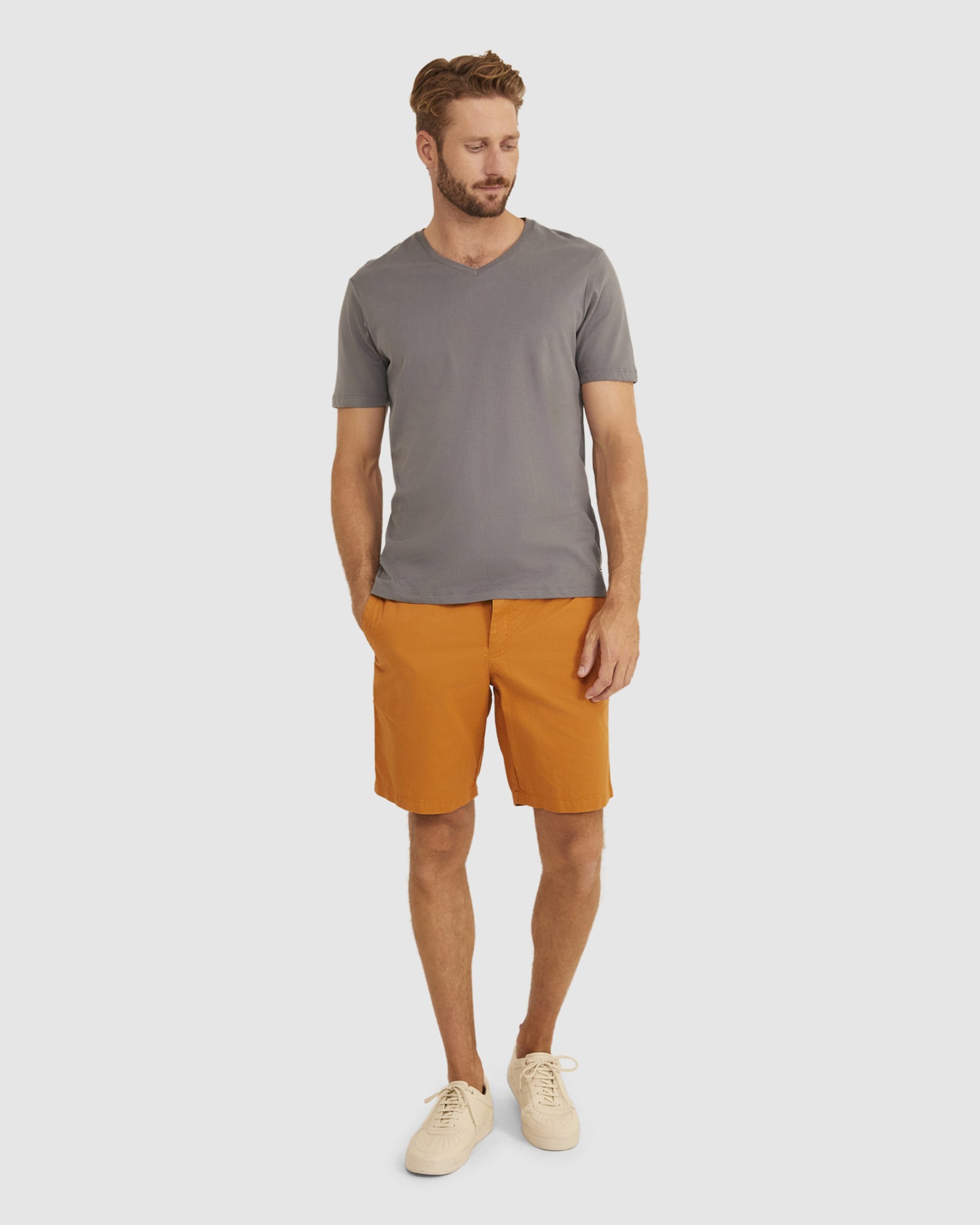 Supersoft V Neck in GRAVEL