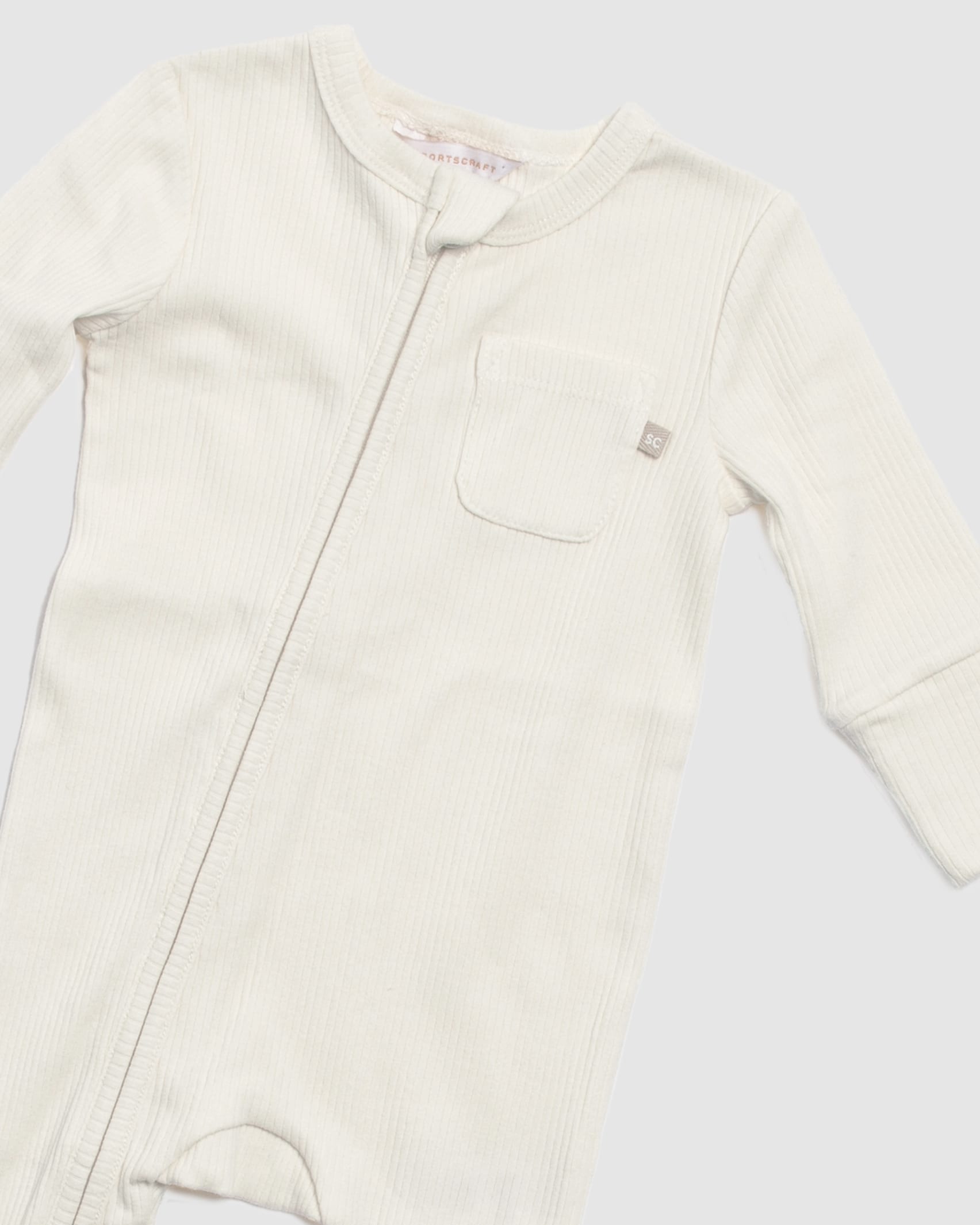 Ruby Rib Coverall in IVORY