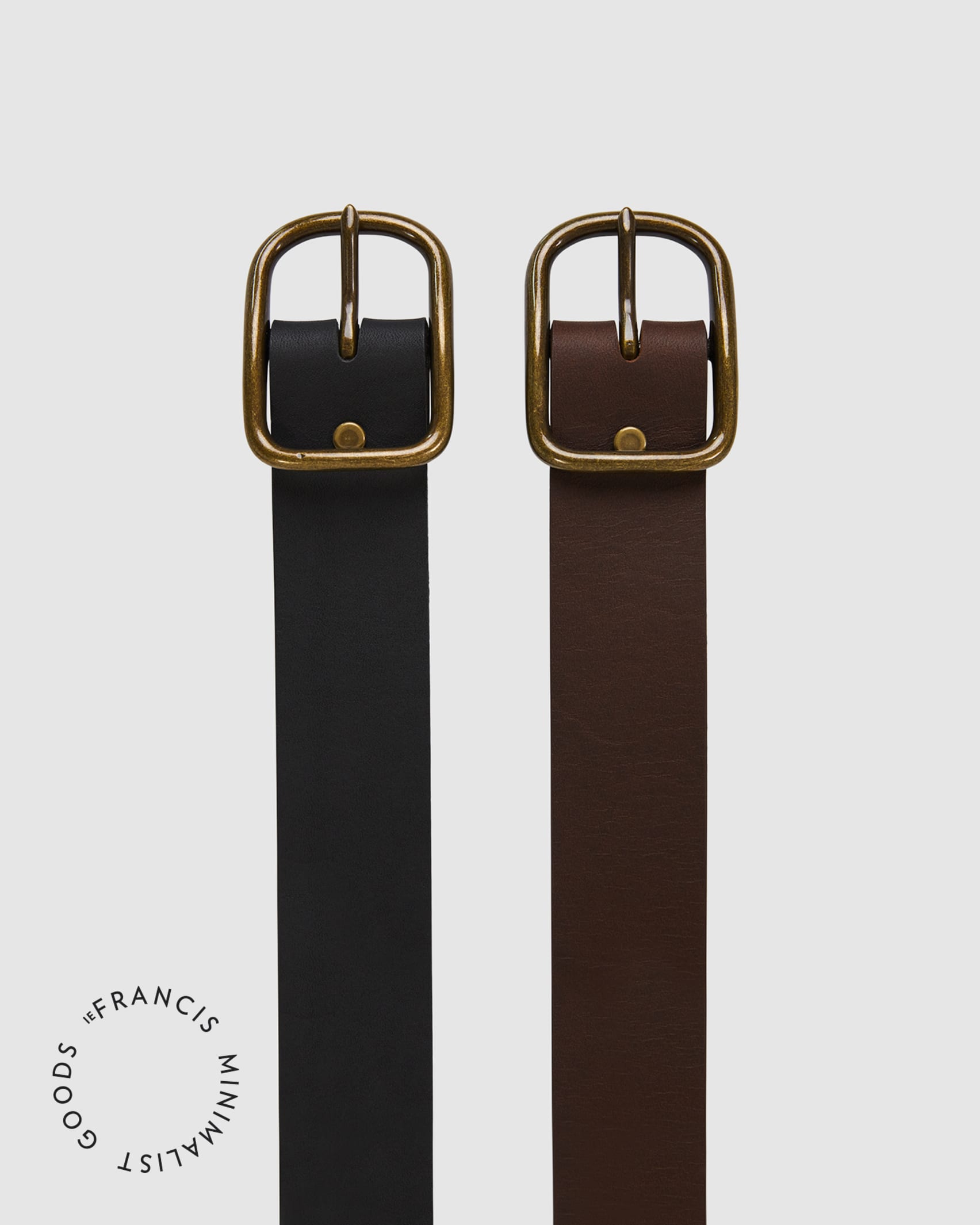 IEFrancis Leather Belt in BLACK