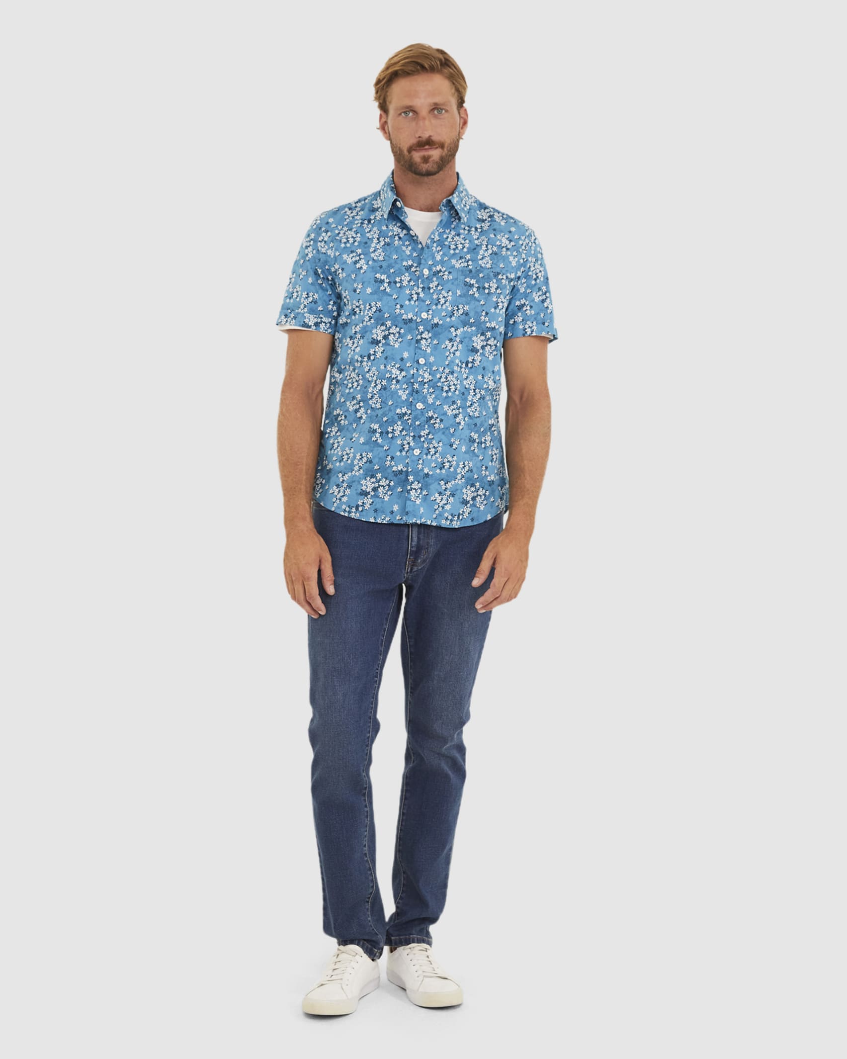 Paits Tapered Shirt in MOUNTAIN BLUE