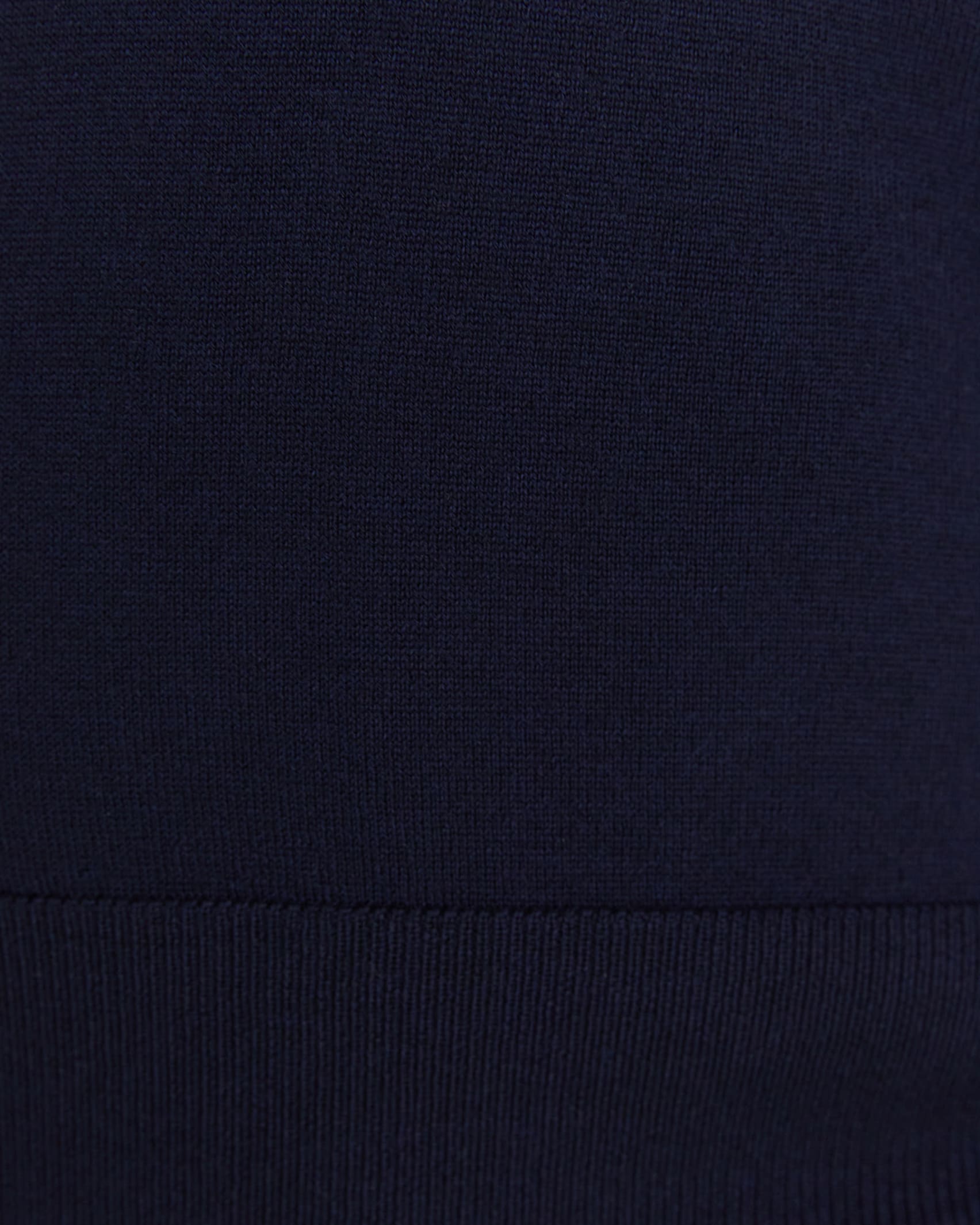 Merino Wool Long Sleeve Knit in NAVY