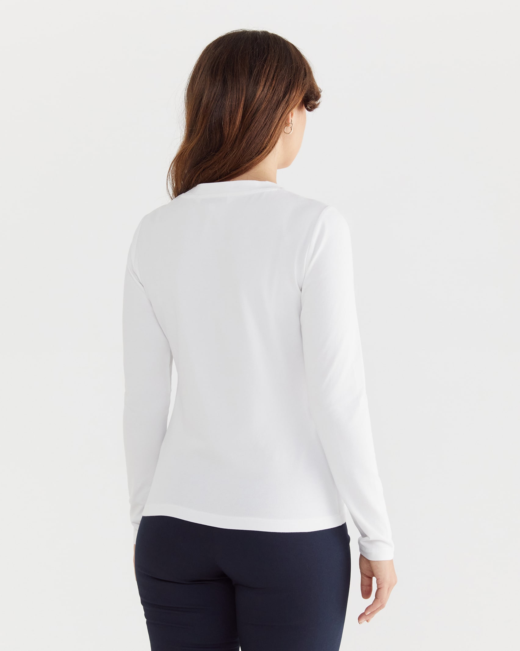 The Perfect Long Sleeve T-Shirt in WHITE