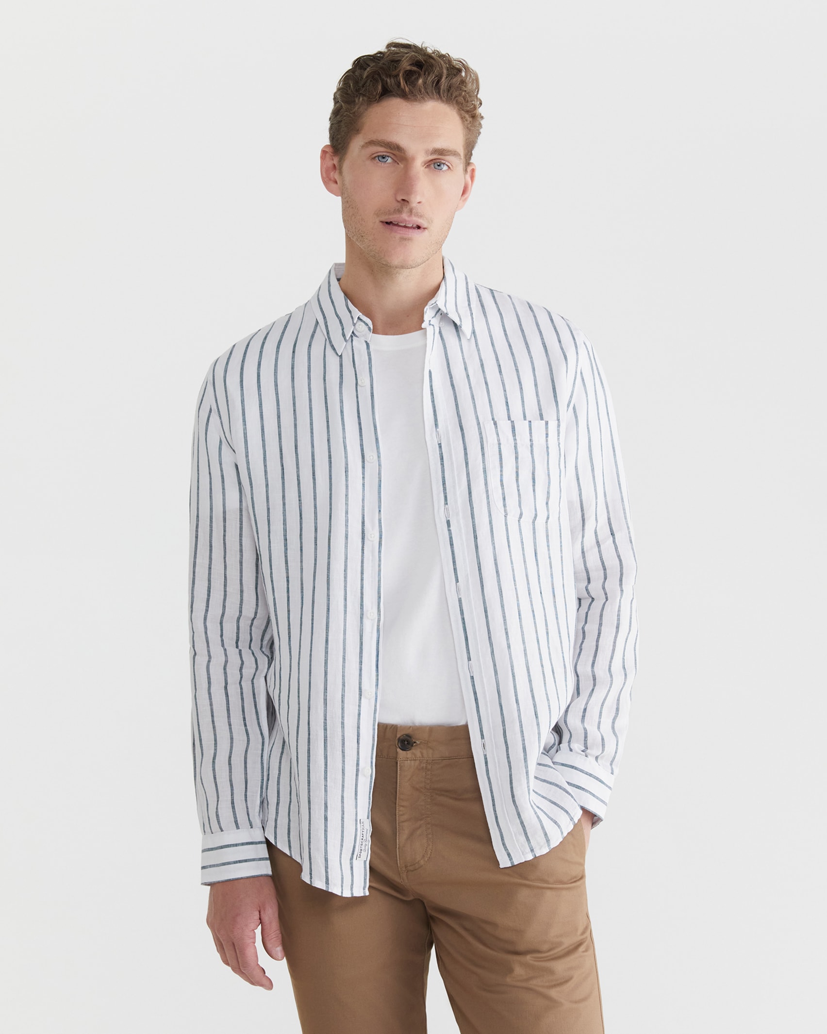 Stanwell Linen Shirt in LAGOON
