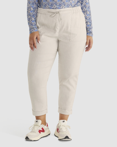 Rosa Linen Pant in NATURAL