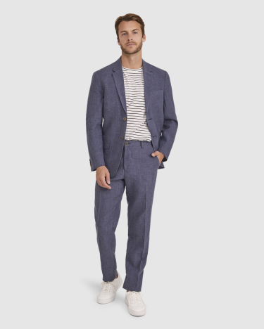 Spencer Linen Chino in INDIGO