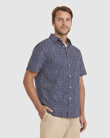 Stark Short Sleeve Shirt in INDIGO