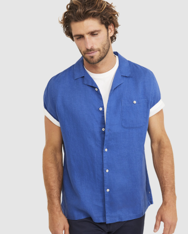 Hurley Short Sleeve Shirt in DELFT BLUE
