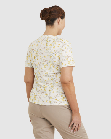 Downshire Short Sleeve Liberty Magic Tee in MULTI YELLOW