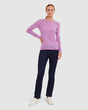Addison Baby Wool Top in LILAC