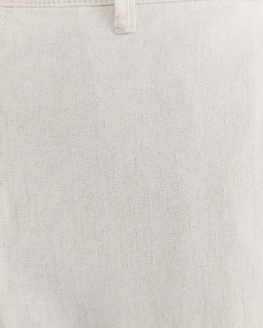 Linen Cotton Chino in HESSIAN