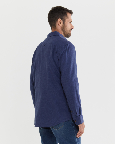 Mclure Long Sleeve Shirt in NAVY