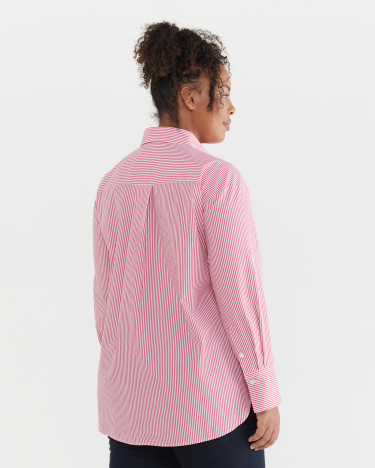 Bailey Stripe Shirt in PINK/WHITE