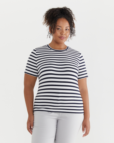The Perfect T-Shirt in NAVY/WHITE