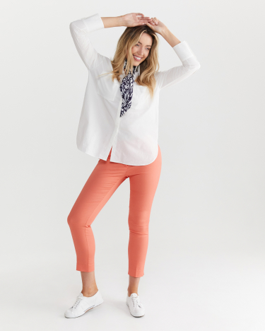 Alex Poplin Shirt in WHITE