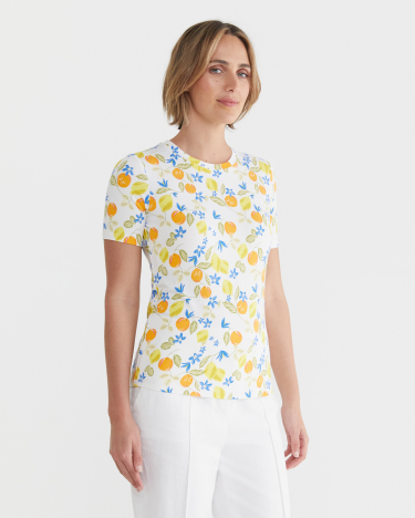 Citron Magic Tee in MULTI WHITE