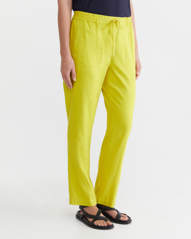 Rosa Linen Pant in LIGHT OLIVE