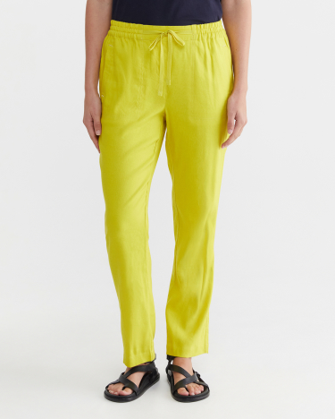 Rosa Linen Pant in LIGHT OLIVE