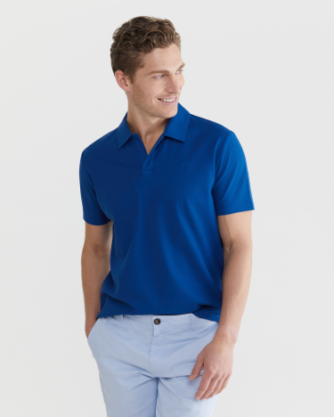 Tanner Mercerized Polo in CLOUD