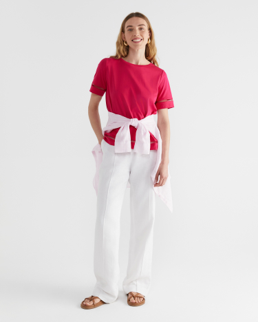 Alexa Merc Tee in BRIGHT PINK