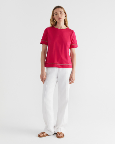 Alexa Merc Tee in BRIGHT PINK