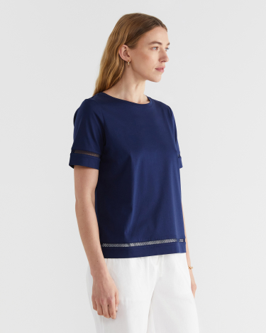 Alexa Merc Tee in NAVY