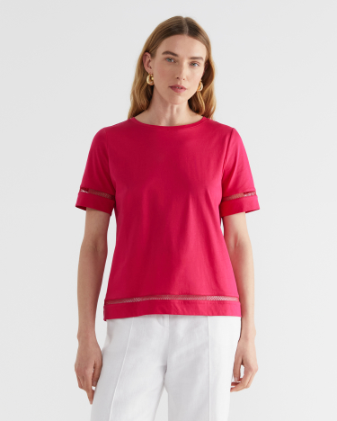 Alexa Merc Tee in BRIGHT PINK