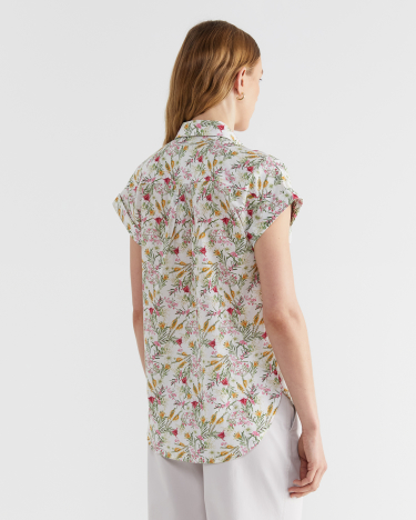 Wildflower Lily Voile Shirt in IVORY/MULTI