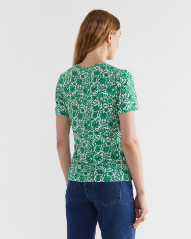 Sambourne Liberty Magic Tee in WHITE/GREEN