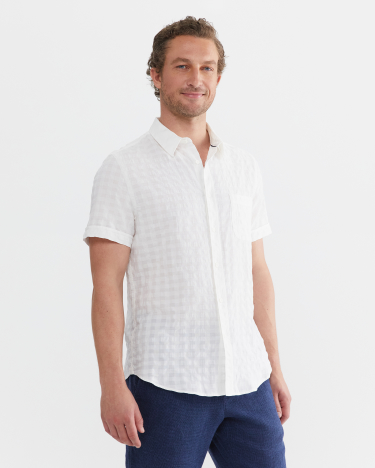 Cotterhill Tapered Shirt in WHITE