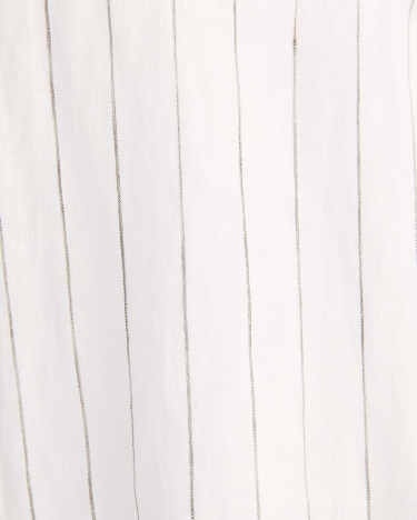Dahlia Pinstripe Linen Shirt in MULTI WHITE