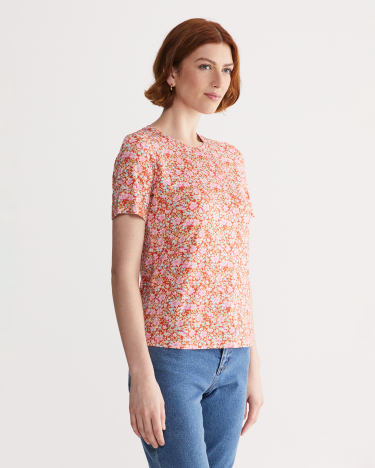 John Liberty Magic Tee in RED MULTI